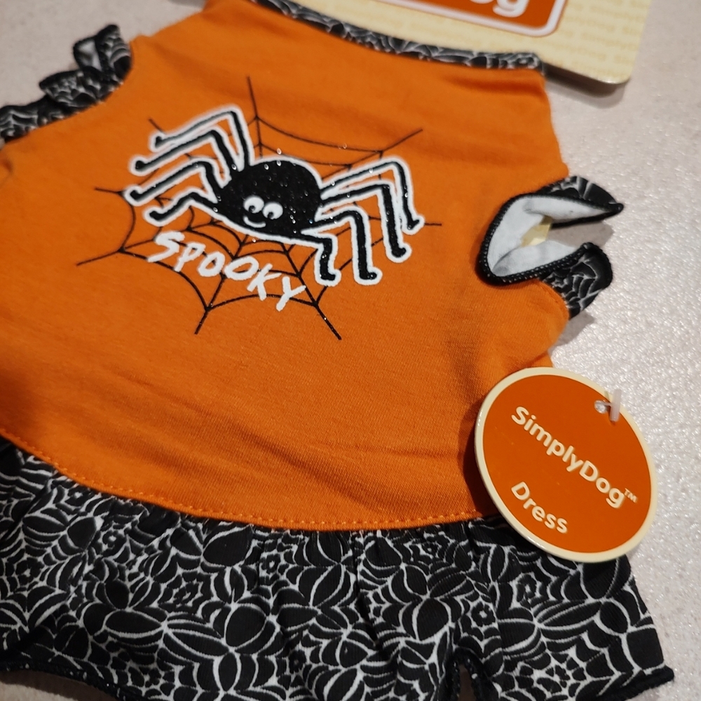 Dress up your furry friend in this spooky Halloween dress from SimplyDog Vintage